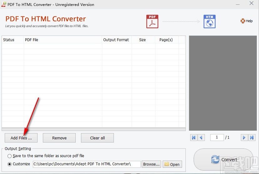 pdf转html转换器(PDF to Html Converter)