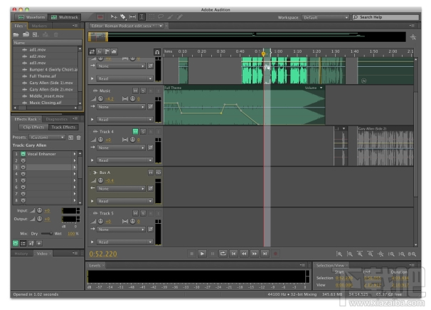 Adobe Audition Cs5 5 音频编辑 声音处理软件下载 中文版下载 下载吧